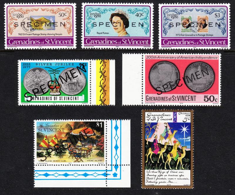 ST. VINCENT — SPECIMEN LOT — MNH