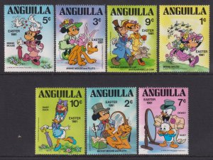 1981 Anguilla Disney, Easter 1981 short set MNH Sc# 434 // 440 CV: $1.75