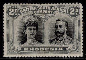 RHODESIA GV SG126, 2d black & grey, M MINT. Cat £65.