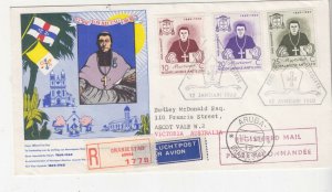 NETHERLANDS ANTILLES,1960 Mgr. M.J. Niewindt set of 3, First Day cover 