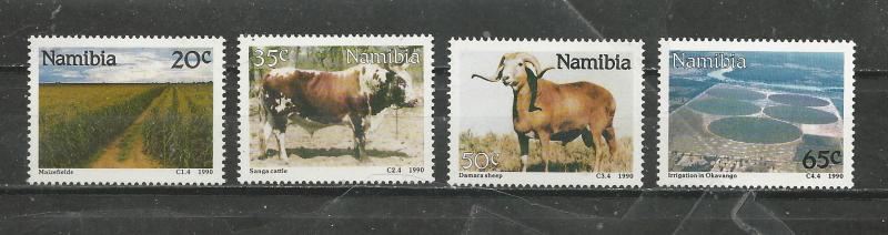 Namibia #670-673 Unused Hinged