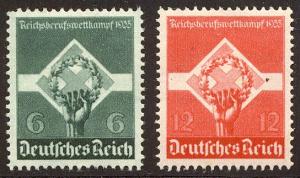 GERMANY 40% of CAT. SALE - #454-55 Mint NH