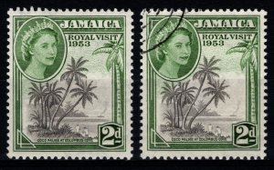 Jamaica 1953 Royal Visit, 2d [Mint / Used]