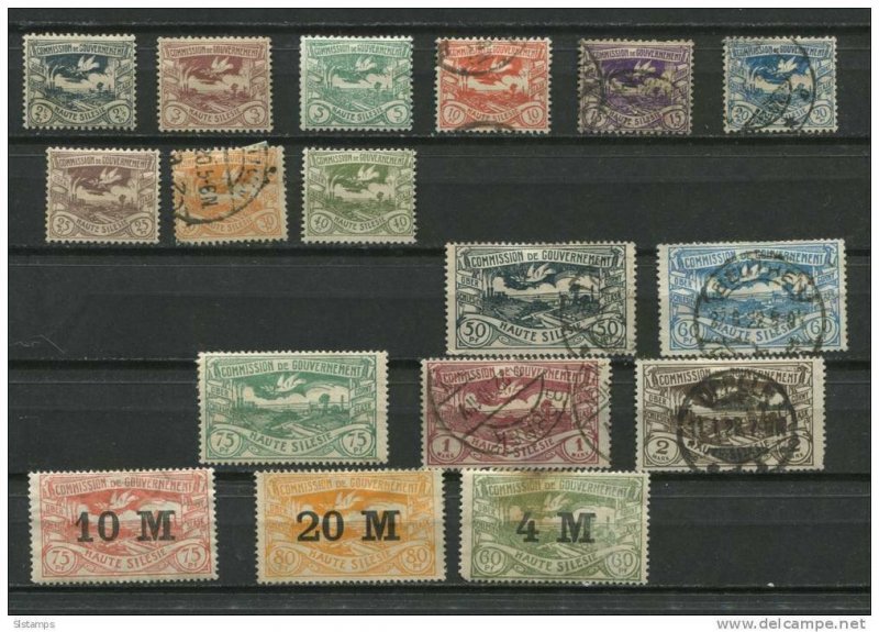 Germany Selesia 1920 Accumulation Mostly Used