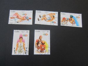 Cuba 1993 Sc 3533-37 sport CTO set MNH