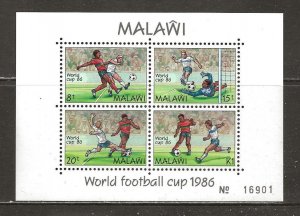 Malawi Scott catalog # 485 Mint NH Souvenir Sheet