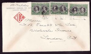 Canada-cover #13755-1c(3)HRH Elizabeth & Margaret-London Illustrated -Middlesex