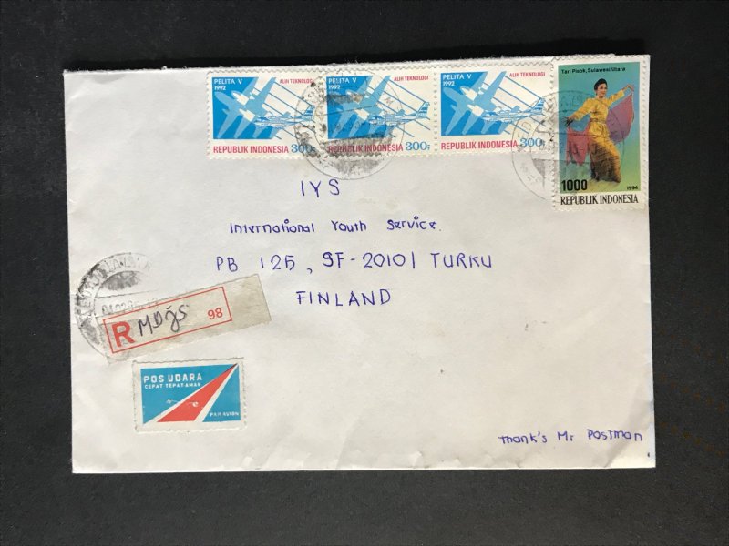 Indonesia #780//B242 Cover to Finland (1970-1999) Cover #5956