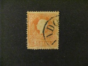 Austria-Lombardy-Venetia #10a used type I thin spots a21.3 2165