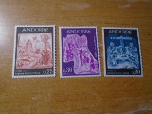 Andorra  French  #  178-80   MNH