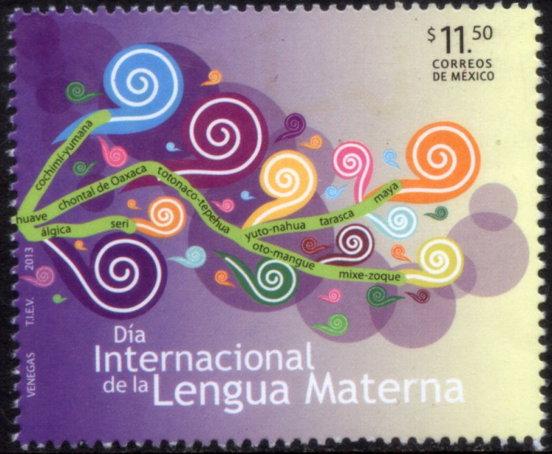 MEXICO 2814, INTERNATIONAL MOTHER LANGUAGE DAY. MINT, NH. VF