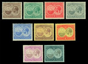 BERMUDA 1920 King GEORGE V   ½p - 1sh complete set  Scott # 55-60, 67-69 mint MH