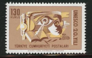 TURKEY Scott 1720 MNH** 1966 Unesco stamp