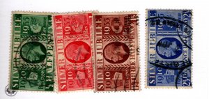 Great Britain #226-229 Used - Stamp - CAT VALUE $4.40