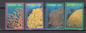 J43675 JL Stamps 2005 aruba set mnh #272-5 corals