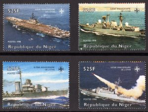 Niger 1998 Naval Ships/50th.Anniversary NATO Set (4) Perforated MNH