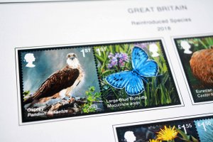 COLOR PRINTED GREAT BRITAIN 2018-2020 STAMP ALBUM PAGES (91 illustrated pages)