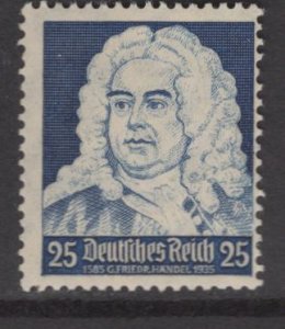 GERMANY 458  MINT HINGED, HANDEL ISSUE 1935