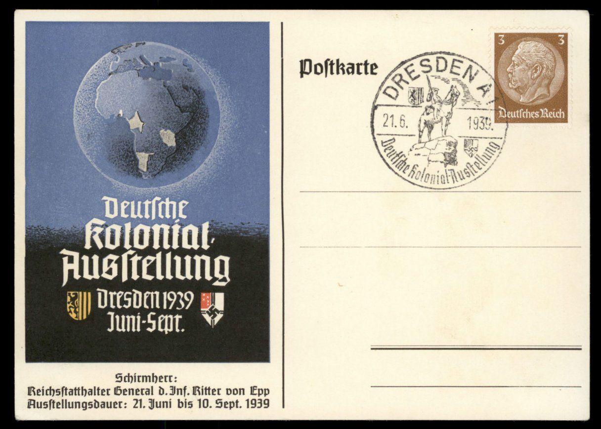 3rd Reich Germany 1939 German Lost Colonies Propaganda Card G98715 ...