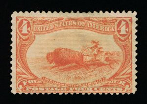 VERY AFFORDABLE GENUINE SCOTT #287 MINT OG H 1898 4¢ TRANS-MISS EXPO  #11643