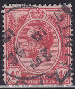 Straights Settlement 183 USED 1921 King George V