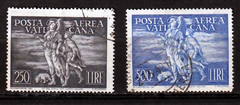 1948 - VATICAN  - AIR MAIL - Scott #C16-C17 - Used