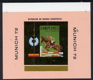Equatorial Guinea 1972 Munich Olympics Show Jumping #3 in...