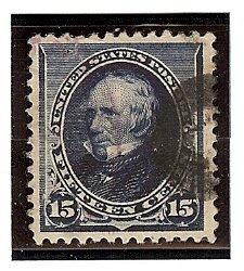 U.S. Used Scott #227 15 Cent Indigo