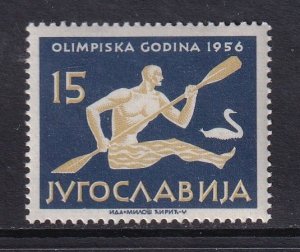 Yugoslavia   #462  MNH  1956  Olympic Games Melbourne 15d