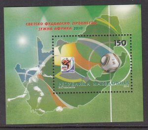 Macedonia 527 Soccer Souvenir Sheet MNH VF