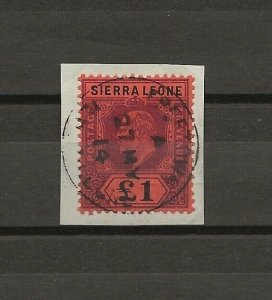 SIERRA LEONE 1907/11 SG 111 USED Cat £275