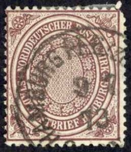 Germany North German Confederation Sc# 24 Used (a) 1869 1/2s Numeral