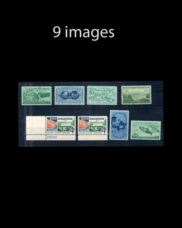 VINTAGE: US 1949-60 MINT OG NH ALL CERTS AS 98 SCOTT # ASST $495 LOT #9700A