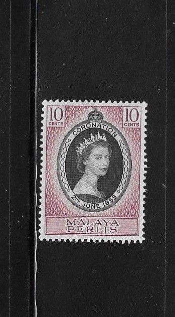 Malaya Perlis 1953 Coronation Sc 28 MNH A1137