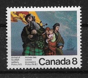 1973 Canada 619 Scottish Settlers Arrival Bicentenary MNH