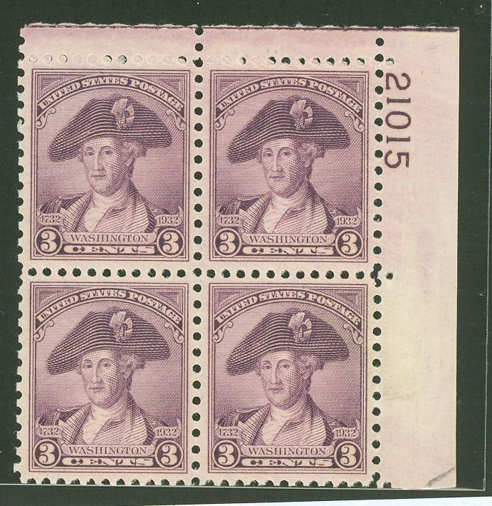 United States #708 Mint (NH) Plate Block