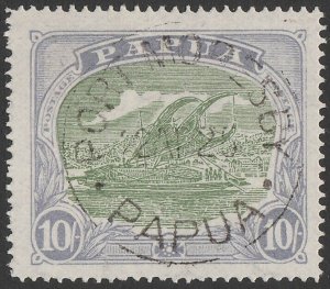 PAPUA 1916 Lakatoi 10/-. ex Belgium PO archive collection.