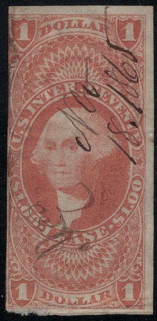 US #R70a SCV $50.00 F/VF three large imperf margins, nice color,  creases, go...