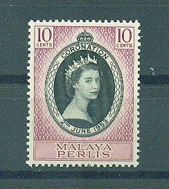 Malaya - Perlis sc# 28 mnh cat value $1.75