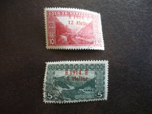 Stamps - Bosnia - Scott# B1-B2 - Used Set of 2 Stamps