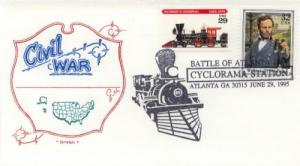 1995 Civil War - Battle of Atlanta Artopage UO FDC 