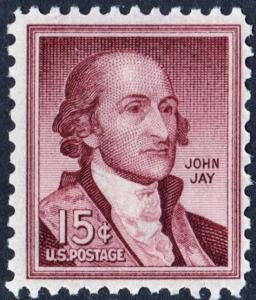 SC#1046 15¢ John Jay Single (1958) MNH