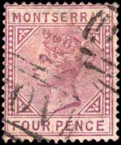 Montserrat #10, Complete Set, 1885, Used