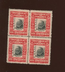 Canal Zone 21 Overprint Mint Block of 4 Stamps (BY 1765)