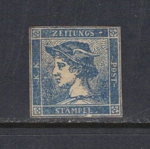 AUSTRIA Sc# P1 MH F Type II No Gum Zeitungs Expedition