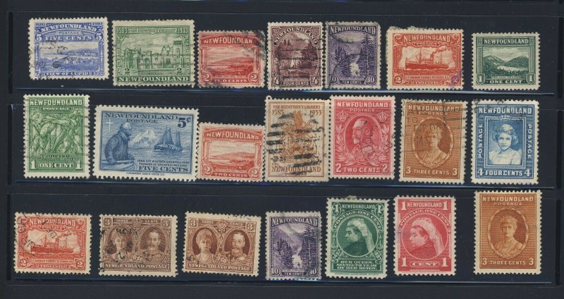 21x Newfoundland Stamps Mint & Used Royal Family etc. See Scans!