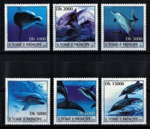 S. TOME E PRINCIPE 2003 - Dolphins/ complete set MNH