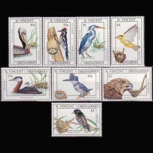 ST.VINCENT 1993 - Scott# 1818-25 Birds Set of 8 NH