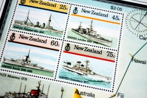 COLOR PRINTED NEW ZEALAND 1967-1989 STAMP ALBUM PAGES (93 illustrated pages)