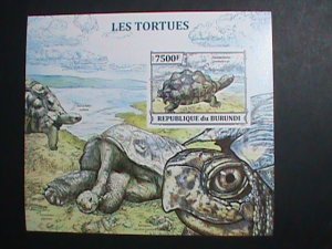 ​BURUNDI STAMP-2013-SC#1620 SEA TURTLES  IMPERF-MNH S/S SHEET VERY FINE